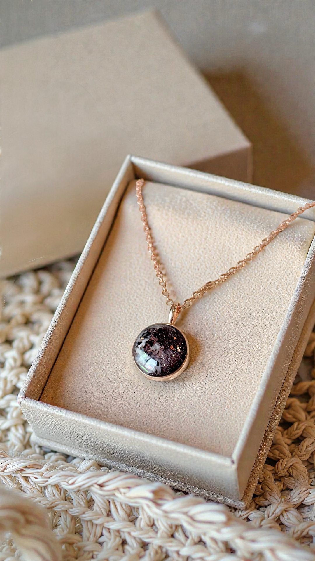 Circle Necklace Pendant • Any Keepsake • (Listing Photo shows Umbilical Cord).