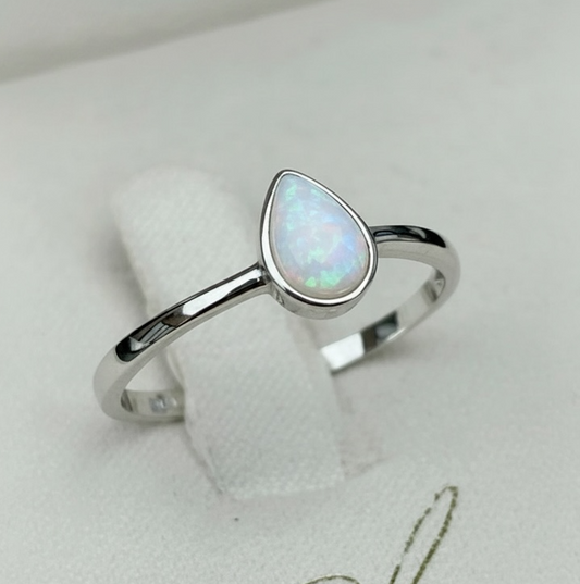 Teardrop Ring (Small) - Plain Breastmilk Photo