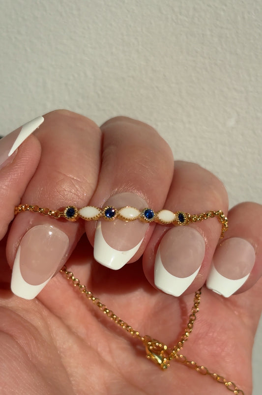 Marquise Birthstone Keepsake Bracelet