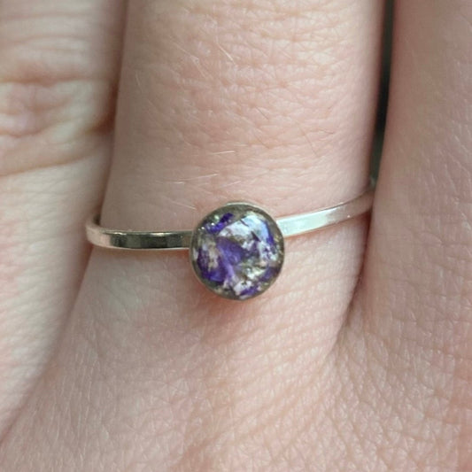 Simple Circle Cremation Ring (+ Funeral Flowers Example)