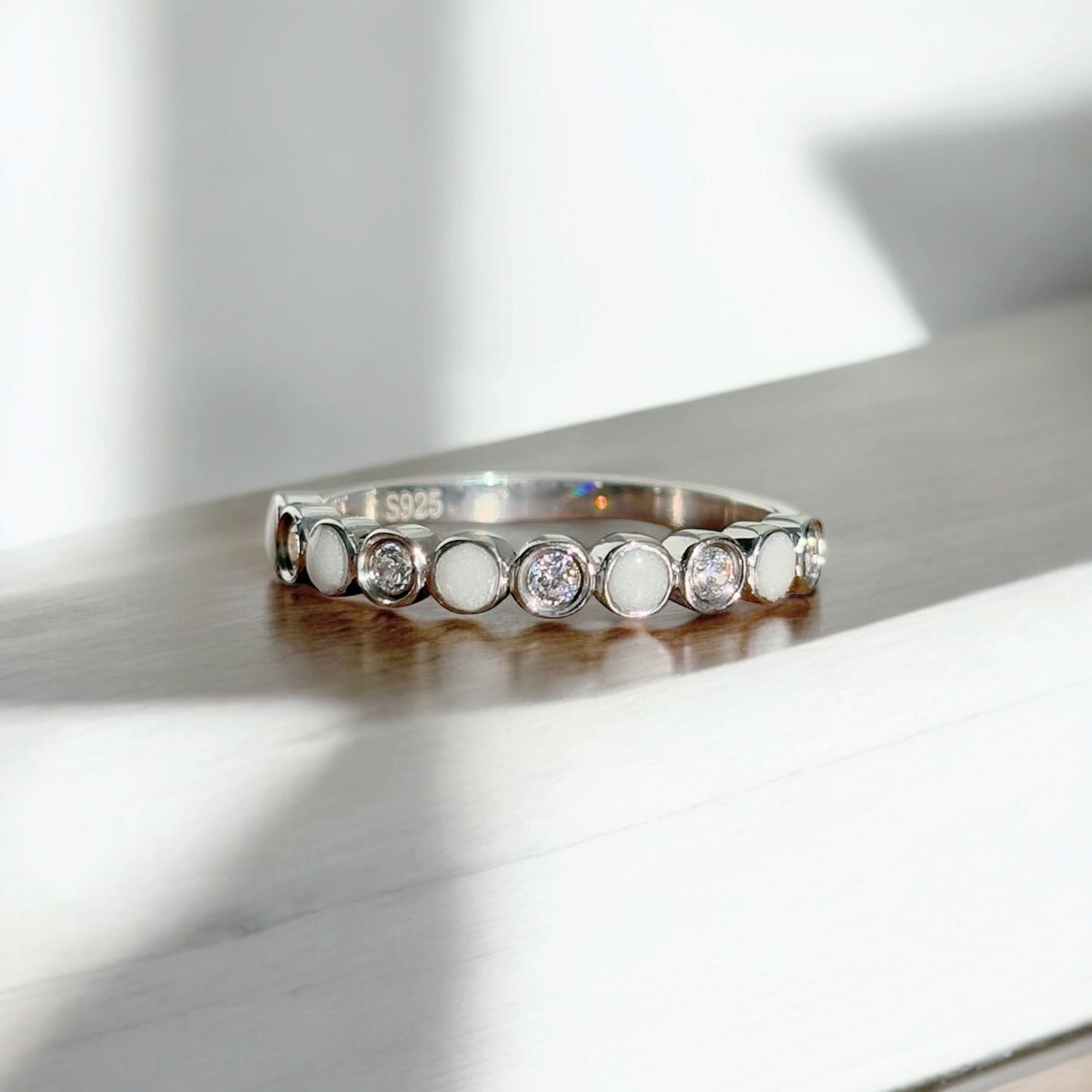 Circle Bead Ring (+ Option of birthstones)