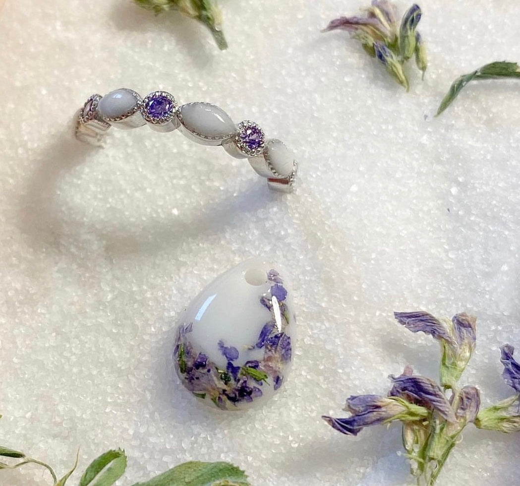 Small Breastmilk Teardrop Pendant Necklace