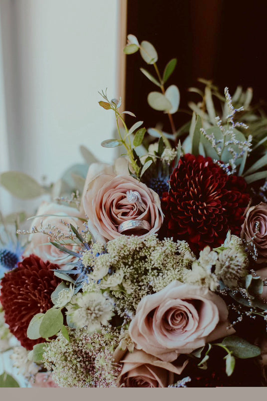 Plated Oval Wedding / Funeral Bouquet Necklace