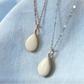 Breastmilk Teardrop Necklace (with Back Plating)