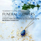 Plated Teardrop Wedding / Funeral Bouquet Necklace