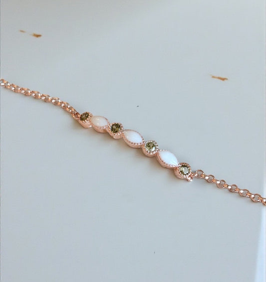 Marquise Birthstone Keepsake Bracelet