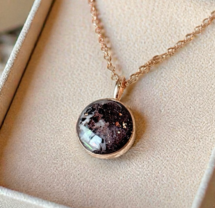 Circle Necklace Pendant • Any Keepsake • (Listing Photo shows Umbilical Cord).