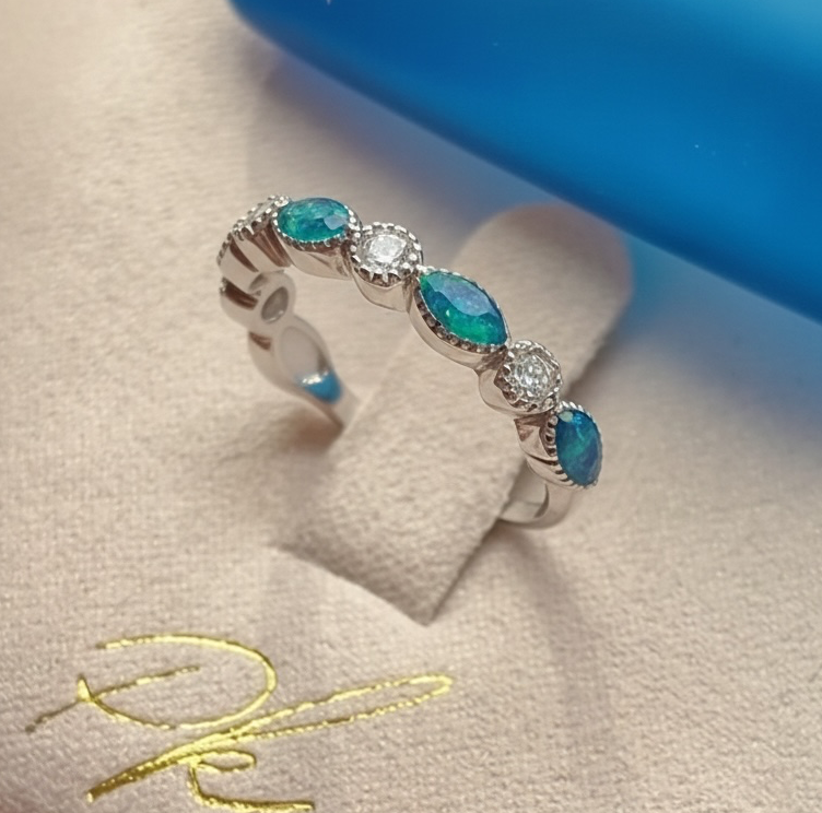 Marquise Ring Pregnancy Test Cap (+ Option of Birthstones)