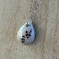 Small Full Resin • Cremation Ash • Teardrop Necklace