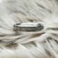 Unisex Silver Channel Ring • 2mm Thick • Breastmilk Example