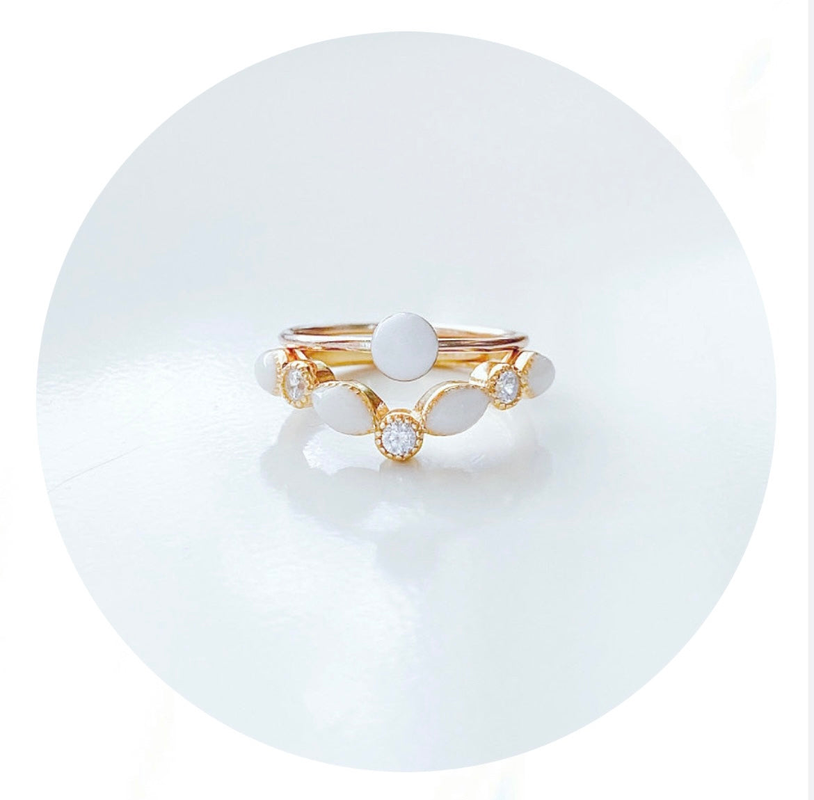 Yellow Gold Princess Marquise Breastmilk Ring (+ Option of Birthstones)