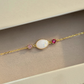 Oval Birthstone Keepsake Bracelet