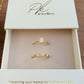 Circle Bead Ring + Medium Oval Ring Set
