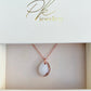 Full Resin Teardrop Pendant --  Cremation Ash or Breastmilk & Lock of Hair