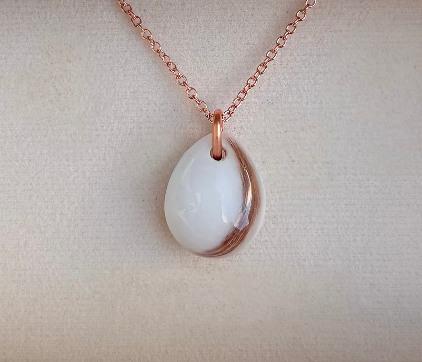Full Resin Teardrop Pendant --  Cremation Ash or Breastmilk & Lock of Hair