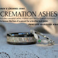 Men's Channel Ring - Black Ceramic (Cremation Ash Example)