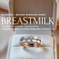 Braided Marquise Ring (Rose Band + Plain Breastmilk Example)