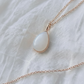 Plated Teardrop Pendant Breastmilk Necklace