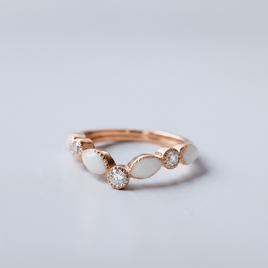 Princess Marquise Ring (Rose Gold Plated + Option of Birthstones)