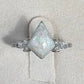 Kite-Cut Ring (Cremation Ashes + Opal Flecks)