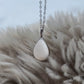 Breastmilk Teardrop Necklace (with Back Plating)