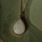 Cremation Ash Teardrop Necklace (with Back Plating)