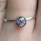 Simple Circle Ring (Ashes + Funeral Flowers Example)