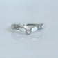 Princess Marquise Breastmilk Ring (White Band + Option of Birthstones)