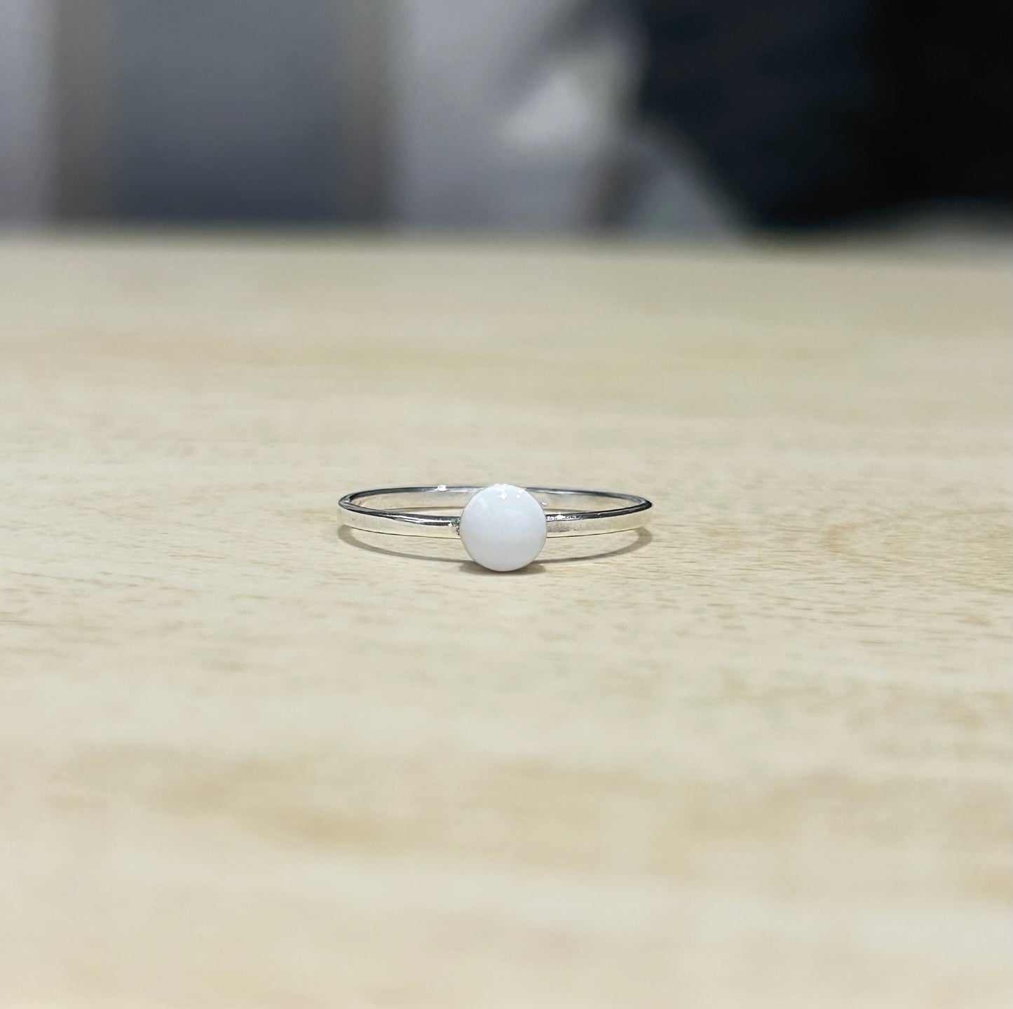 Princess Marquise + Simple Circle Breastmilk Ring