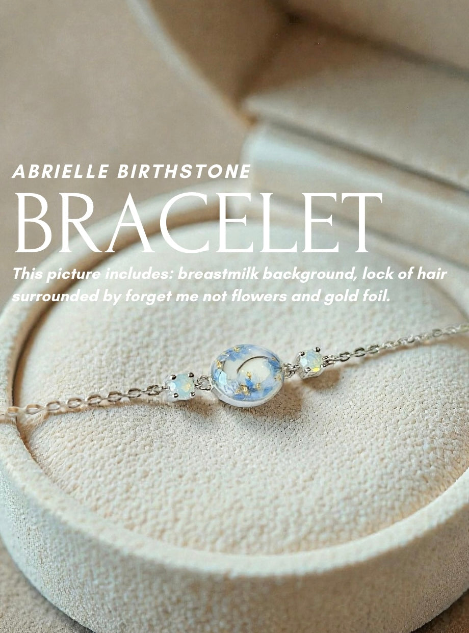Oval Birthstone Keepsake Bracelet