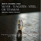 Men's Channel Ring - Sterling Silver, Titanium or Tungsten (Natural Cremation Ash Example)