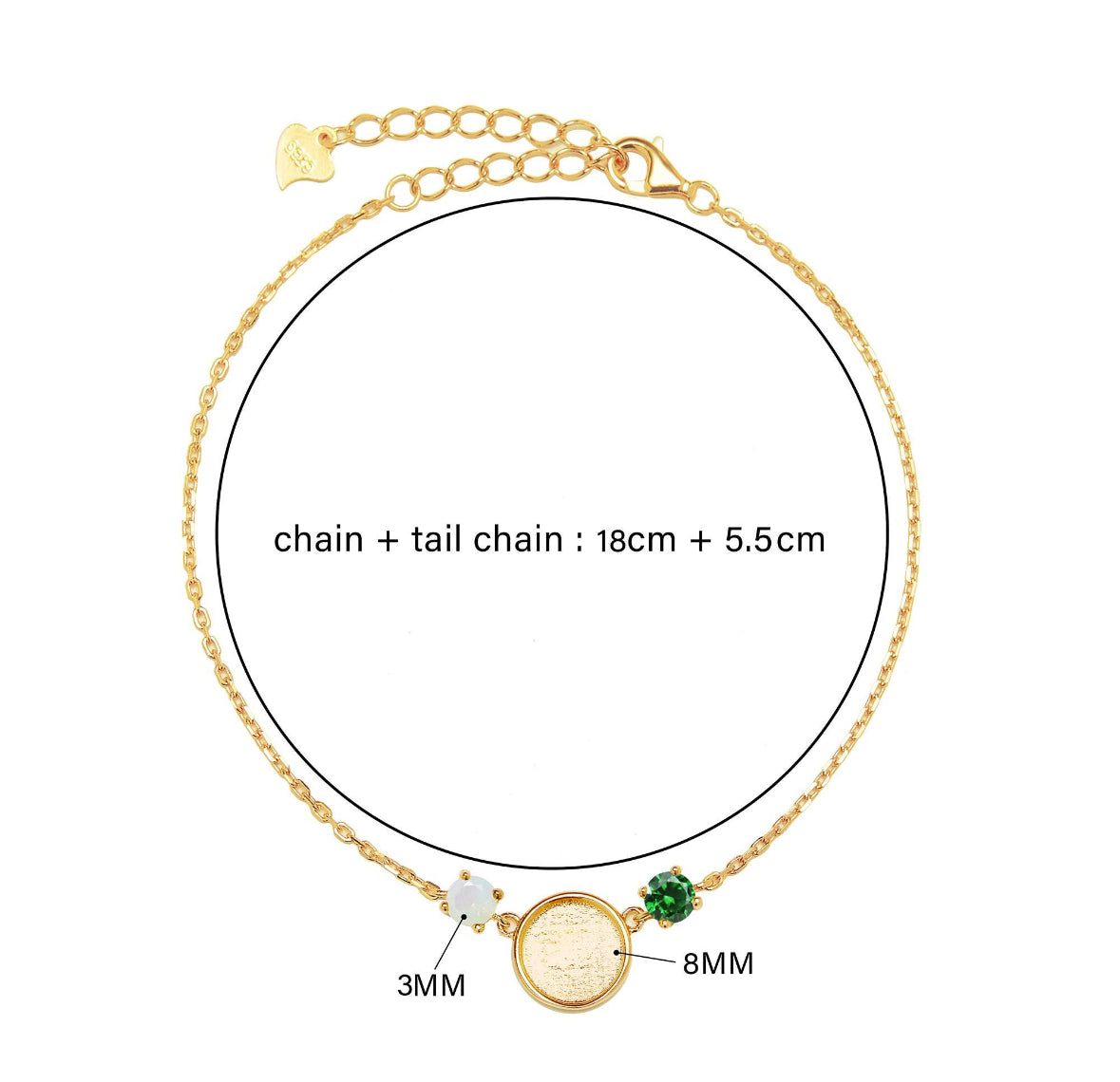 Abrielle Birthstone Keepsake Bracelet